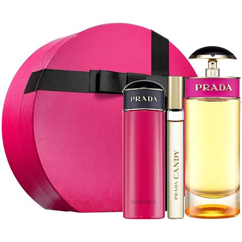 prada candy flower 3 piece set|Prada perfume gift set.